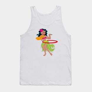 Hula Hoop Girl Tank Top